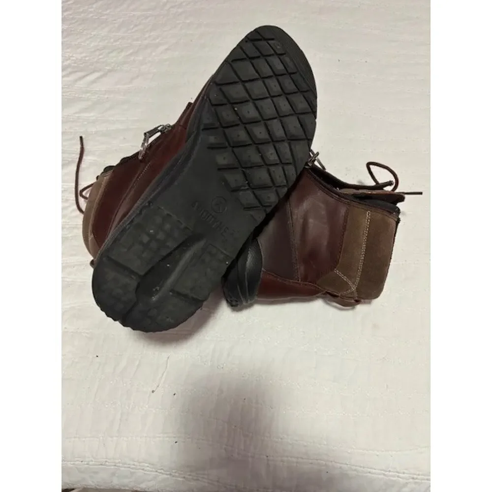 Anodyne Work Boots Men’s Size 13 Brown Leather Lace‑Up Durable Comfort